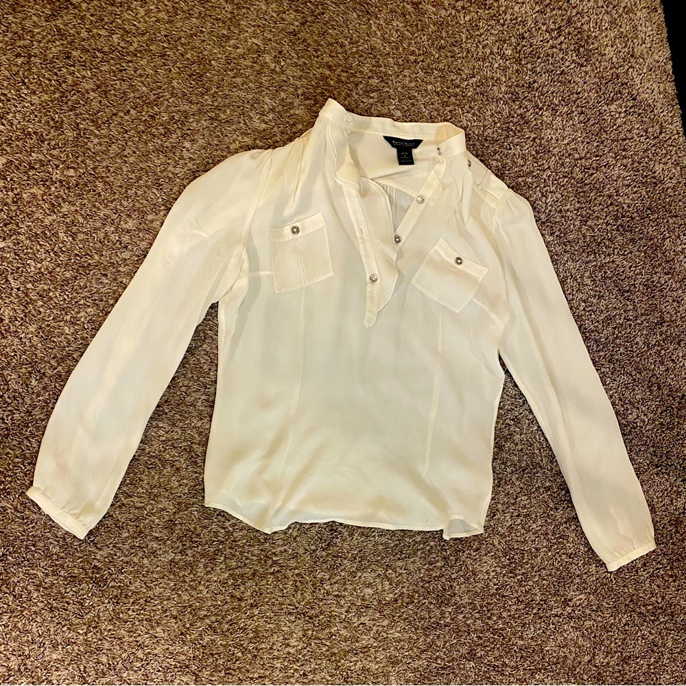 WHBM silk dress/office shirt